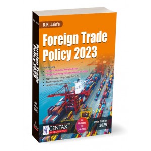 R. K. Jain's Foreign Trade Policy 2025 (FTP) by Centax Publication 